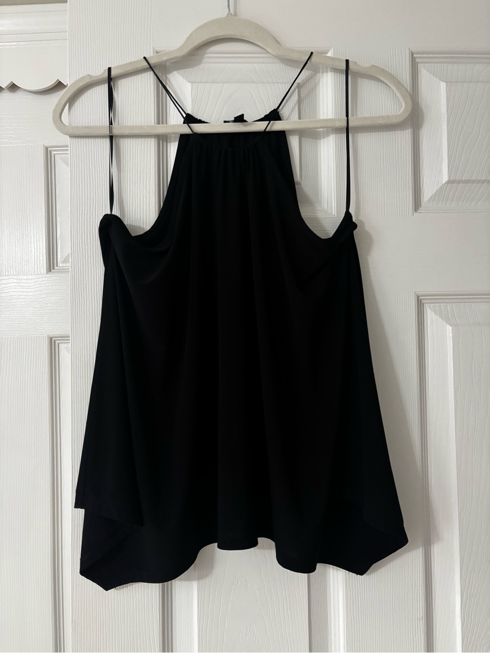 Express Black Spaghetti Strap Halter Tank